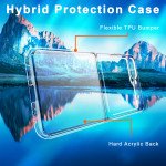 Wholesale Clear Armor Hybrid Transparent Case for Samsung Galaxy Z Flip 5 (Clear)